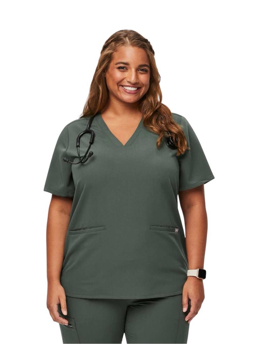 FIGS Casma Scrub Top Moss Green Women’s XXL NWT